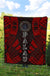 Palau Premium Quilt - Palau Seal Polynesian Red Tattoo - Polynesian Pride