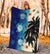 Hawaiian Sea Turtle Symbol Palm Premium Blanket - Polynesian Pride