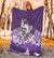 Maori Manaia The Blue Sea Premium Blanket, Purple - Polynesian Pride