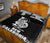 New Caledonia Quilt Bed Set - New Caledonia Coat Of Arms Polynesian Tattoo Black Fog Style - Polynesian Pride