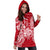 New Caledonia Polynesian Hoodie Dress Map Red White - Polynesian Pride