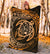 Hawaiian Turtle Polynesian Gold Premium Blanket - Polynesian Pride