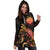 CNMI Polynesian Hoodie Dress - Turtle With Blooming Hibiscus Gold - Polynesian Pride