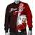 Niue Polynesian Custom Personalised Men's Bomber Jacket - Coat Of Arm With Hibiscus - Polynesian Pride