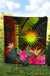 Marshall Islands Polynesian Personalised Premium Quilt - Hibiscus and Banana Leaves - Polynesian Pride