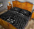 Fiji Personalised Quilt Bed Set - Fiji Seal With Polynesian Tattoo Style ( Black) - Polynesian Pride