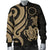 Cook Islands Men's Bomber Jaket - Gold Tentacle Turtle - Polynesian Pride