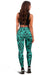 Polynesian Kakau Turtle Turquoise Hawaii Women's Leggings AH - Polynesian Pride