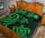 Nauru Quilt Bed Set - Green Tentacle Turtle - Polynesian Pride