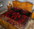 Polynesian Quilt Bed Set - Red Turtle Palm Black Version - Polynesian Pride