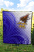 American Samoa Polynesian Premium Quilt - Bald Eagle (Blue) - Polynesian Pride