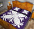 Hawaiian Quilt Bed Set Royal Pattern - Purple - A2 Style - Polynesian Pride