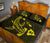 Hawaiian Map Hamerhead Shark Polynesian Quilt Bedding Set Yellow - Polynesian Pride