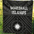 Marshall Premium Quilt - Marshall Seal With Polynesian Tattoo Style ( Black) - Polynesian Pride