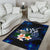 Kosrae Micronesia Area Rug - Turtle With Plumeria Flowers - Polynesian Pride