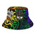 Marshall Islands Bucket Hat - Rainbow Polynesian Pattern Crest - Polynesian Pride