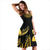 Polynesian Midi Dress - Gold Floral - Polynesian Pride