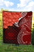 Samoa Custom Personalised Premium Quilt - Samoa Seal Wave Style (Red) - Polynesian Pride