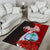 Guam Polynesian Area Rug - Coat Of Arm With Hibiscus - Polynesian Pride