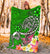 Polynesian Premium Blanket - Turtle Plumeria Green Color - Polynesian Pride