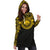 Federated States of Micronesia Women Hoodie Dress - Federated States of Micronesia Coat Of Arms Polynesian Gold Black - Polynesian Pride