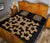 Hawaiian Quilt Bed Set Royal Pattern - Black And Gold - A1 Style - Polynesian Pride