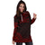 Papua New Guinea Women's Hoodie Dress - Polynesian Red Chief - Polynesian Pride