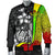 Kosrae Micronesia Men's Bomber Jackets Reggae - Turtle With Hook - Polynesian Pride