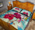 Polynesian Hawaii Quilt Bed Set - Plumeria Turtles with Hibiscus - Polynesian Pride