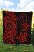 Chuuk Micronesian Premium Quilt - Red Tentacle Turtle - Polynesian Pride