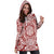 Polynesian Women's Hoodie Dress - Polynesian Red White - Polynesian Pride