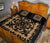 Hawaii Quilt Bed Set Royal - Black And Gold - Polynesian Pride