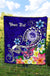 FSM Custom Personalised Premium Quilt - Turtle Plumeria (Blue) - Polynesian Pride