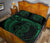 Polynesian Quilt Bed Set - Polynesian Green Seahorse Tattoo - Polynesian Pride