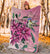 Hawaii Clematis Humming Bird Premium Blanket - Polynesian Pride