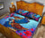 Guam Quilt Bed Set - KoKo Bird With Map - Polynesian Pride