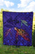 Hawaii Map Kanaka Turtle Premium Quilt - Volcano Style - Galaxy - Polynesian Pride