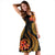 Guam Polynesian Midi Dress - Gold Plumeria - Polynesian Pride