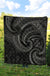 New Zealand Maori Mangopare Premium Quilt Polynesian - Black - Polynesian Pride