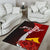 Tokelau Polynesian Custom Personalised Area Rug - Coat Of Arm With Hibiscus - Polynesian Pride