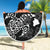 Turtle Hibiscus Map White Beach Blanket - Polynesian Pride