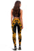 Pohnpei Women Leggings Polynesian Pattern Gold - Polynesian Pride