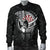 Hawaii Polynesian Warrior Mask Men's Bomber Jacket - AH - Toon Style - Polynesian Pride