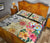 Hawaii Polynesian Flowers Swimming Turtles Quilt Bed Set - Polynesian Pride