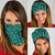 Polynesian Hawaiian Style Tribal Tattoo Turquoise Bandana 3 - Pack Turquoise One Size - Polynesian Pride