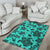 Hawaii Area Rug Polynesian Turtle Palm And Sea Pebbles AH - Polynesian Pride