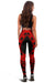 Fiji Women Leggings Polynesian Pattern Red - Polynesian Pride