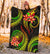 American Samoa Polynesian Premium Blanket - Reggae Plumeria - Polynesian Pride