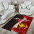 Hawaii Polynesian Custom Personalised Area Rug - Coat Of Arm With Hibiscus - Polynesian Pride