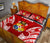 Tonga Polynesian Quilt Bed Set - Pattern With Seal Red Version - Polynesian Pride